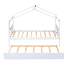 Twin Size Wood House Bed With Twin Size Trundle 21 Twin Size Wood House Bed With Twin Size Trundle