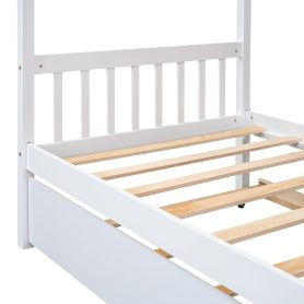 Twin Size Wood House Bed With Twin Size Trundle 22 Twin Size Wood House Bed With Twin Size Trundle