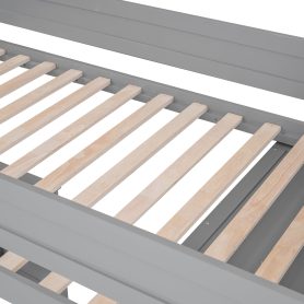 Wood Twin Size Loft Bed With Wardrobes And 2-drawer Desk With Cabinet 35 Wood Twin Size Loft Bed With Wardrobes And 2-drawer Desk With Cabinet