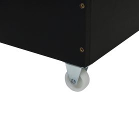 Queen Size Velvet Upholstered Platform Bed With 2 Drawers And 1 Twin Xl Trundle