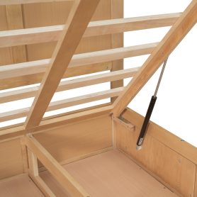 Wood Full Size Platform Bed With Underneath Storage And 2 Drawers