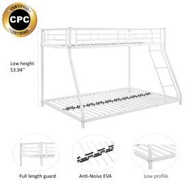 Metal Twin Over Full Bunk Bed