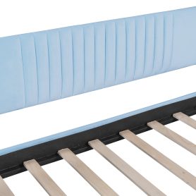 Upholstered Twin Size Sofa Bed With Trundle Bed And Wood Slat 26 Upholstered Twin Size Sofa Bed With Trundle Bed And Wood Slat