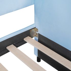 Upholstered Twin Size Sofa Bed With Trundle Bed And Wood Slat 25 Upholstered Twin Size Sofa Bed With Trundle Bed And Wood Slat