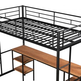Metal Twin Size Loft Bed With Table 22 Metal Twin Size Loft Bed With Table