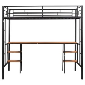Metal Twin Size Loft Bed With Table 23 Metal Twin Size Loft Bed With Table
