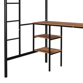 Metal Twin Size Loft Bed With Table 25 Metal Twin Size Loft Bed With Table
