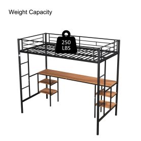 Metal Twin Size Loft Bed With Table 19 Metal Twin Size Loft Bed With Table