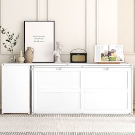 Queen Size Murphy Bed With Rotable Desk