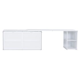 Queen Size Murphy Bed With Rotable Desk