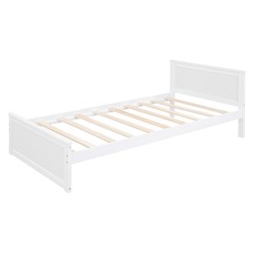 Full Size Loft Bed With A Twin Size Stand-Alone Bed, Shelves, Desk,and Wardrobe
