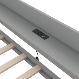 Twin Size Daybed with Shelves, Drawers and Built-In Charging Station