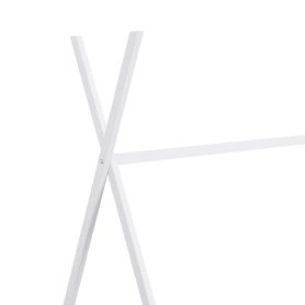 Metal Twin Size House Platform Bed with Triangle Structure