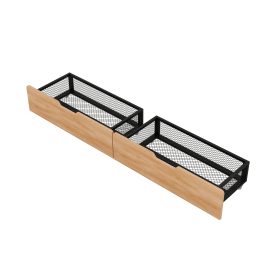 Metal Full Size Convertible Bunk Bed with 2 Drawers