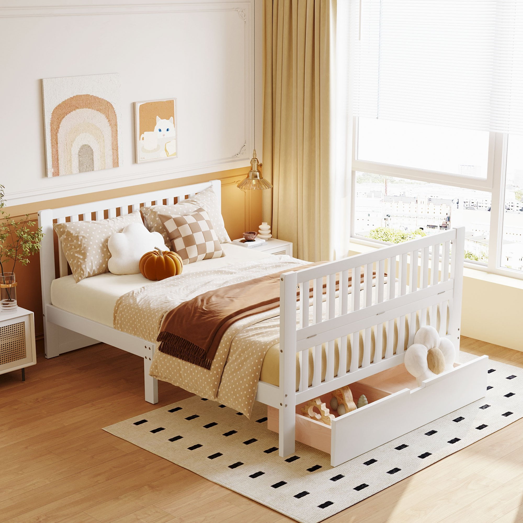 Bed Rails And Slats For Full Size Bed, Crib To Bed Components