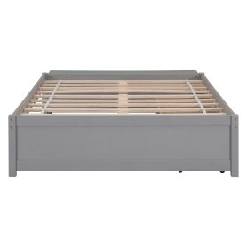 Full Size Daybed With Storage Case and 2 Storage Drawers, Lengthwise Support Slat