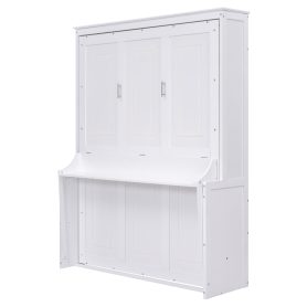 Queen Size Murphy Bed with a Shelf