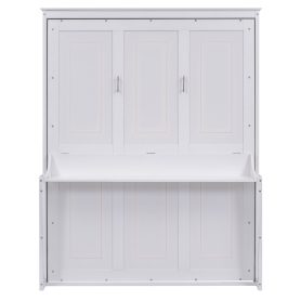 Queen Size Murphy Bed with a Shelf