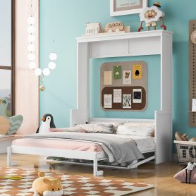 Queen Size Murphy Bed with a Shelf