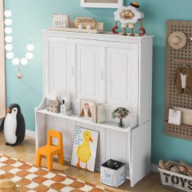 Queen Size Murphy Bed with a Shelf