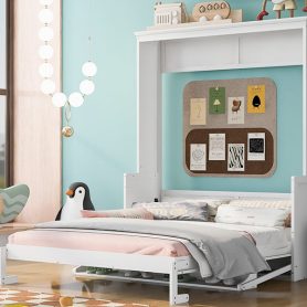 Queen Size Murphy Bed with a Shelf