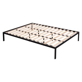 Metal Twin over Full Bunk Bed with Separated Full Bed, Grid Panel & Shelf