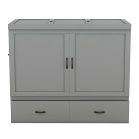 Full Size Murphy Bed with USB Port and a Large Drawer