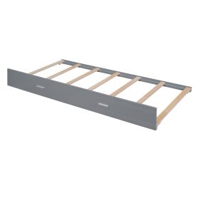 Full Over Full Bunk Beds With Twin Size Trundle And Staircase