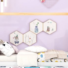 Wood Full Size Tent Floor Bed With Triangle Structure