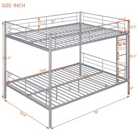 Full Over Full Metal Bunk Bed