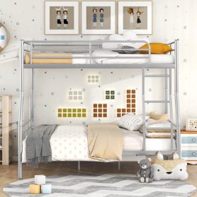 Full Over Queen Metal Bunk Bed