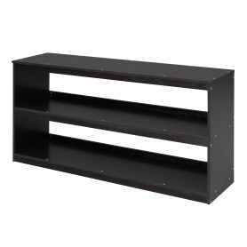 Full Size Wooden Loft Bed With Retractable Writing Desk And 3 Drawers, Storage Stairs And Shelves