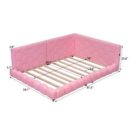 Upholstered Full Size Platform Bed With USB Ports And LED Belt 29 Upholstered Full Size Platform Bed With USB Ports And LED Belt