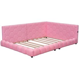 Upholstered Full Size Platform Bed With USB Ports And LED Belt 25 Upholstered Full Size Platform Bed With USB Ports And LED Belt