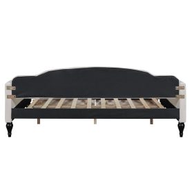 Full Size Upholstered Tufted Daybed Bed With Two Drawers 35 Full Size Upholstered Tufted Daybed Bed With Two Drawers
