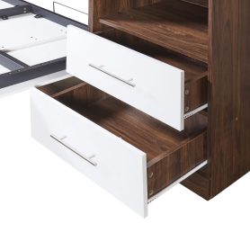 Full Size Murphy Bed With Cabinet