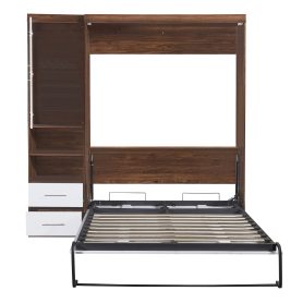 Full Size Murphy Bed With Cabinet