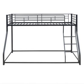 Metal Twin XL over Queen Floor Bunk Bed