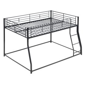 Metal Full XL over Queen Floor Bunk Bed