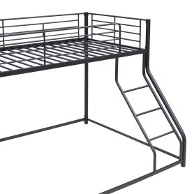 Metal Twin XL over Queen Floor Bunk Bed