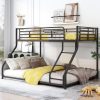 Metal Twin XL over Queen Floor Bunk Bed