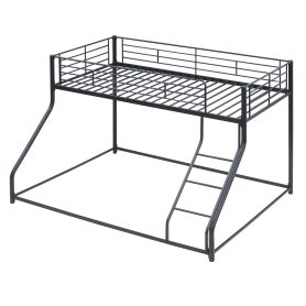 Metal Twin XL over Queen Floor Bunk Bed