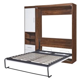 Full Size Murphy Bed With Cabinet
