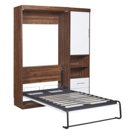 Twin Size Murphy/Wall Bed With Cabinet