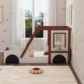 Twin Size Car-Shaped Platform Bed For Kids 17 Twin Size Car-Shaped Platform Bed For Kids