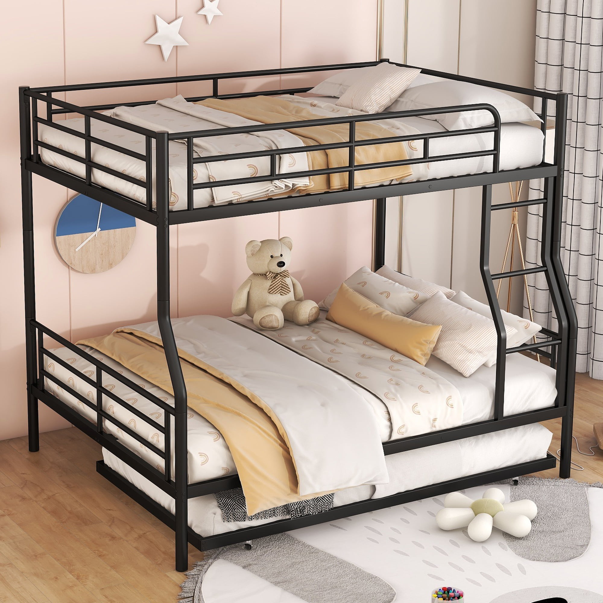 Assembly Instruction For LT000259AAB 5 Full XL Over Queen Metal Bunk Bed with Trundle