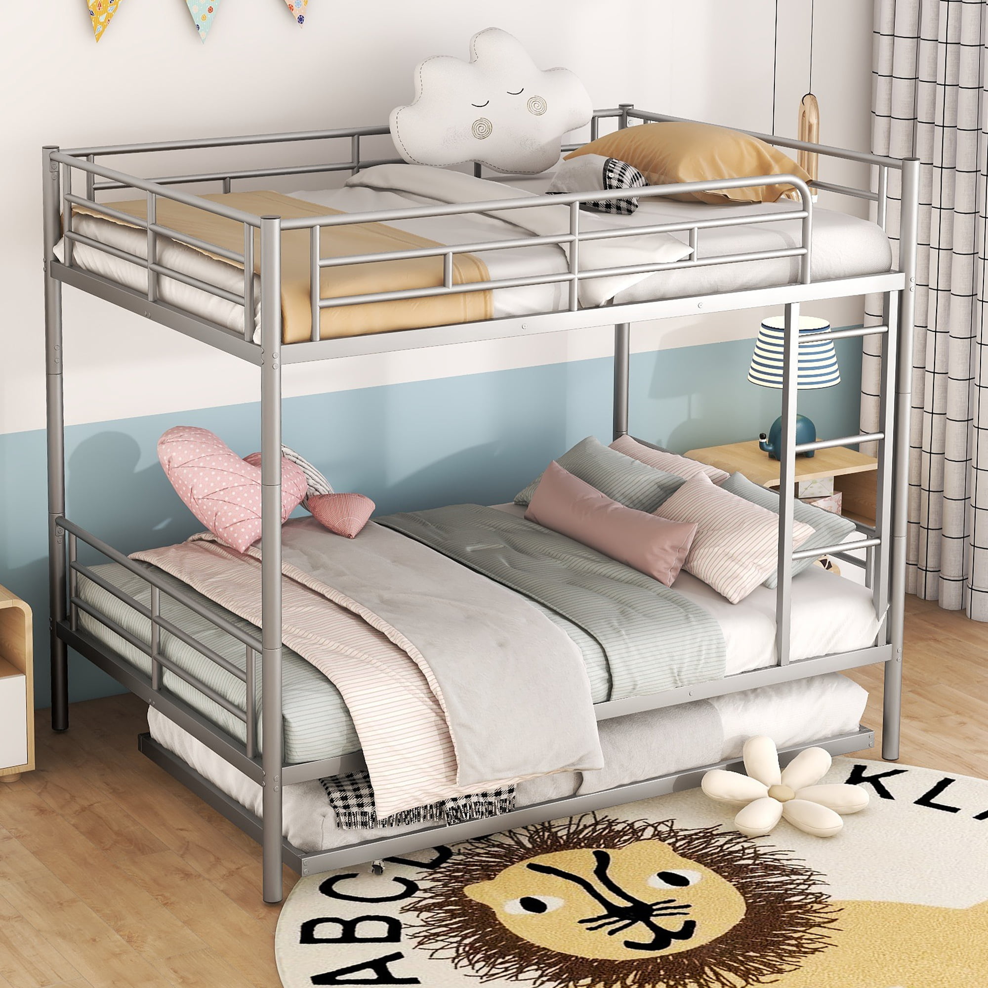 Assembly Instruction For LT000249AAN 8 Full Over Full Metal Bunk Bed With Trundle