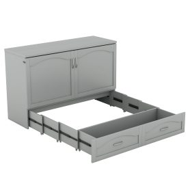 Queen Size Murphy Bed With Drawer And A Set Of Sockets & USB Ports