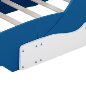 Race Car-Shaped Platform Bed with Wheels, Twin Size 32 Race Car-Shaped Platform Bed with Wheels, Twin Size