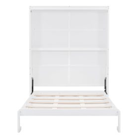 Queen Size Murphy / Wall Bed With Shelves